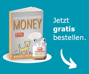 Werbebanner für Buch Ein Hund namens Money von Bodo Schäfer