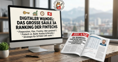 Das grosse Säule 3a Ranking der Fintechs