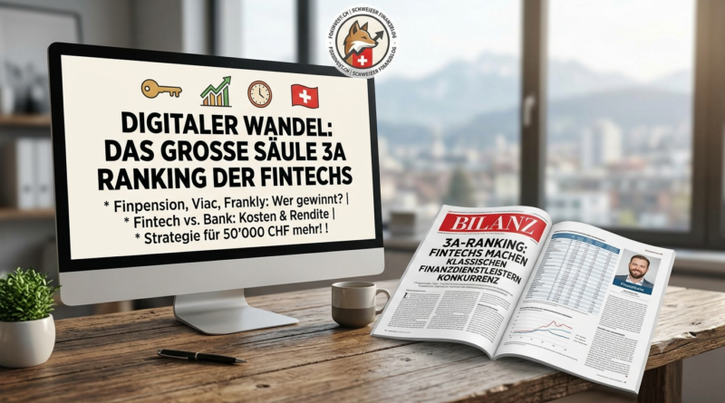 Das grosse Säule 3a Ranking der Fintechs